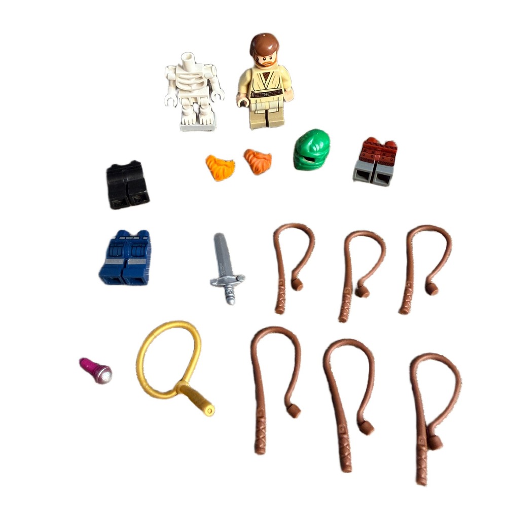 LEGO Star Wars Obi-Wan Kenobi Minifigure Skeleton & Accessories Lot Mixed Parts